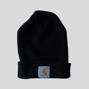 Carhartt Black Cuffed Beanie, One Size